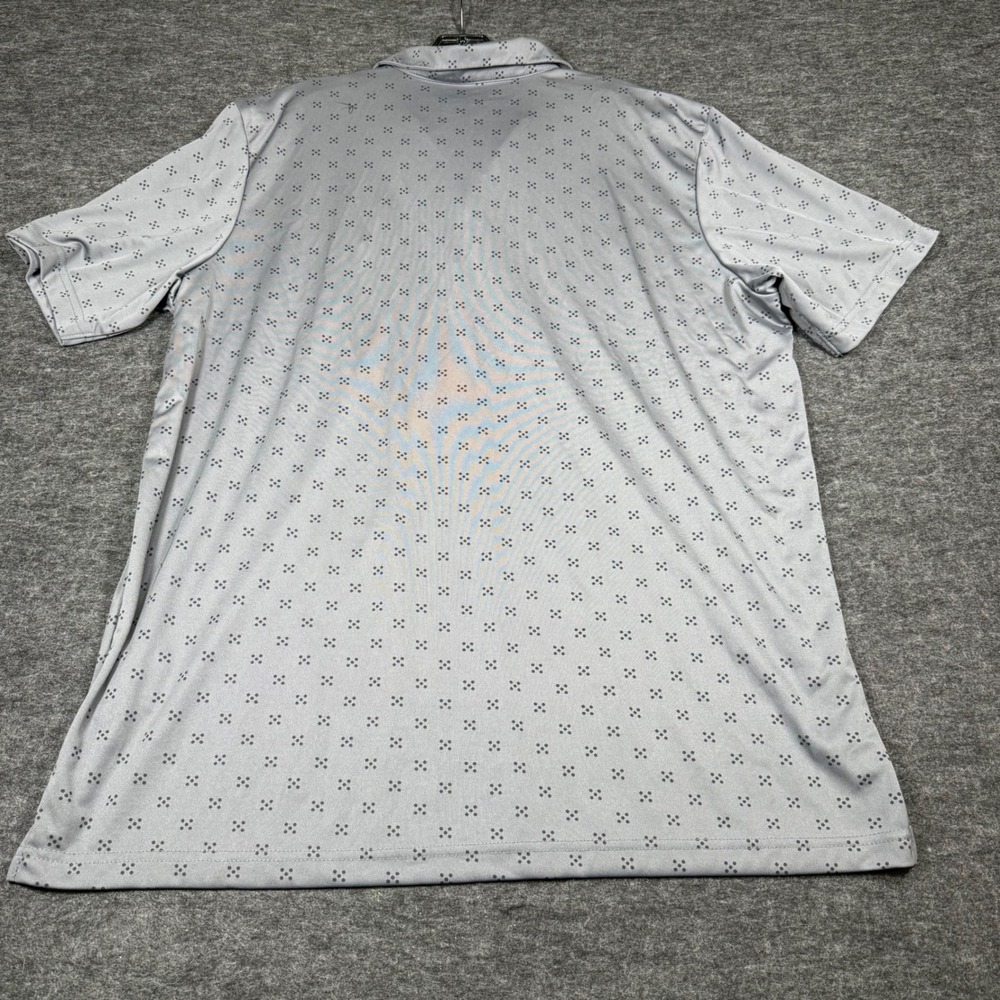 Antigua‎ Mens Golf Polo Shirt Gray XL Embroidered Bear Logo Short Sleeve - Picture 8 of 9
